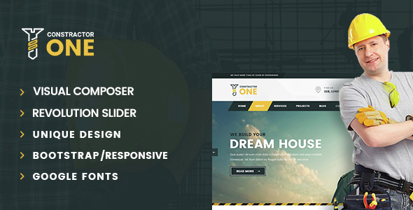 Constructor One - Construction WordPress Theme Logo